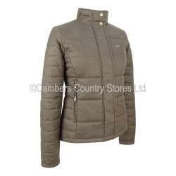 Hoggs Of Fife Ladies Elgin Quilted Herringbone Jacket
